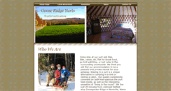 Desktop Screenshot of gooseridgeyurts.com